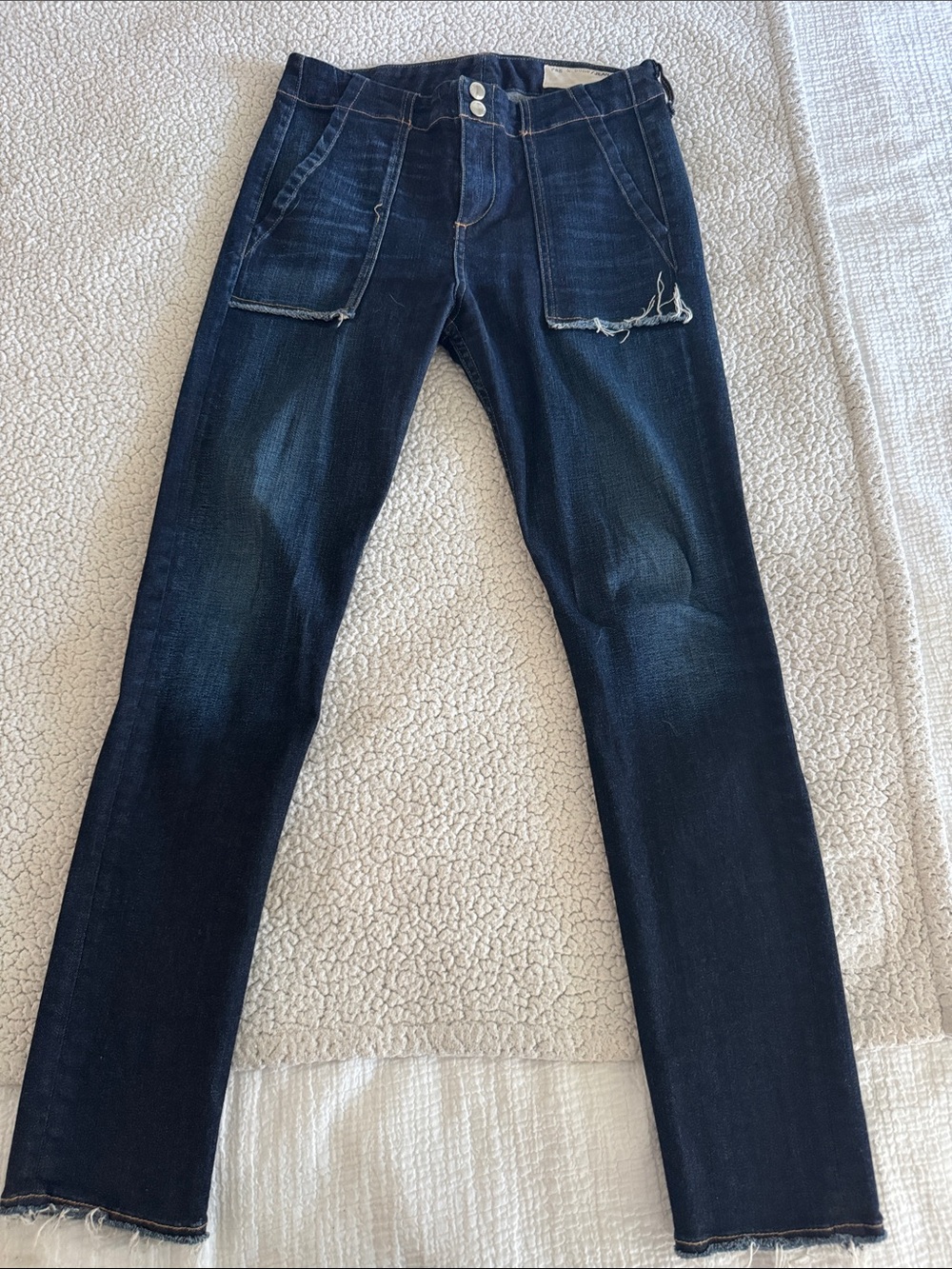 rag & bone Women's Dark Blue Boot Cut Jeans